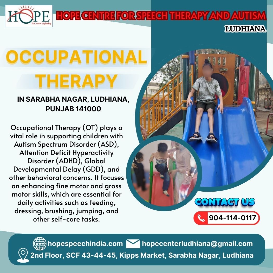 best occupational therapy in Ludhiana